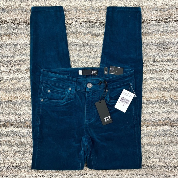 KUT From The Kloth Diana Skinny Jeans Sz 00 NWT | KUT Croduroy Diana Skinny - - Picture 1 of 11